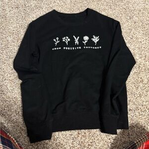 Women’s black crewneck